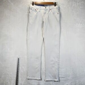 White Levis 501 Straight Leg Jeans Womens Size 28